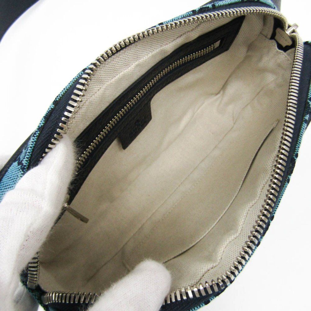 GUCCI Authentic Blue Leather Fanny Pack - Picture 3 of 12